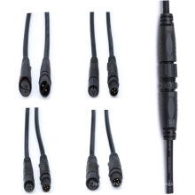 Mini M12 IP67 electrical power cable wire male female waterproof 4 pin circular connector